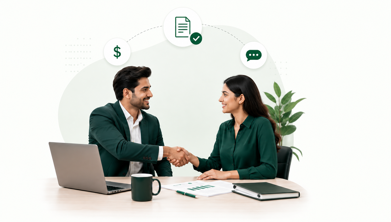 Business owner meeting a Jordensky accountant