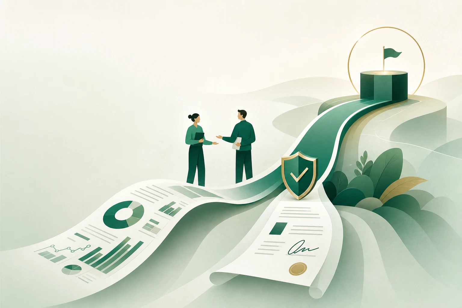 Finance and legal documentation moving together toward a funding milestone