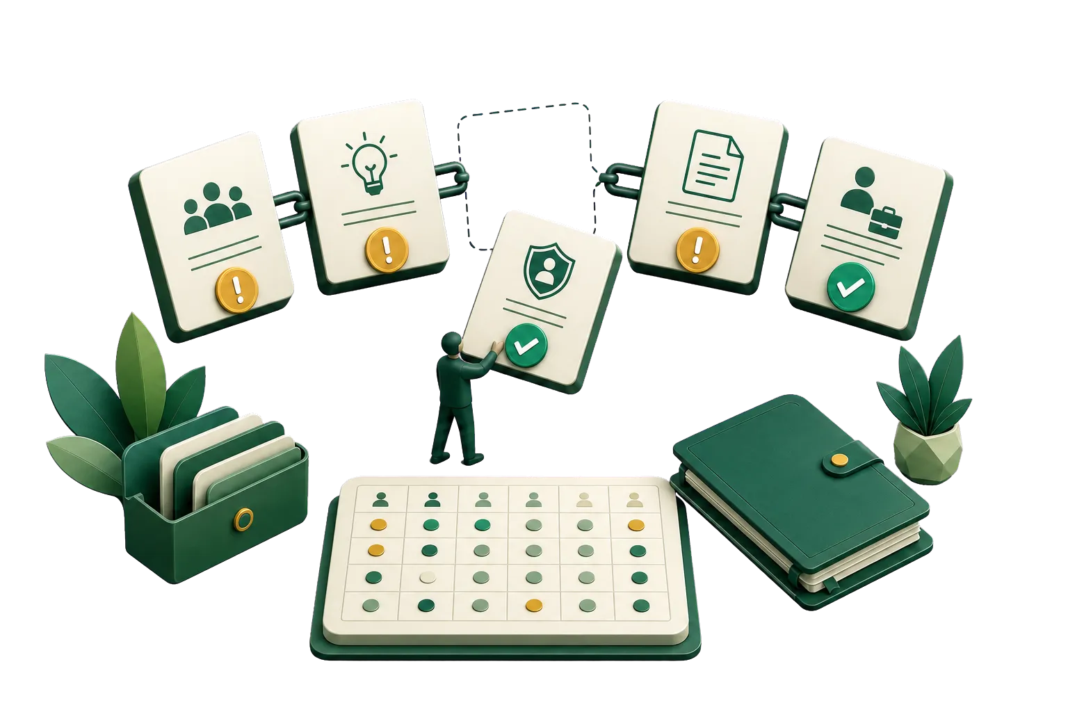 A missing legal record being added to a coordinated chain of founder, IP, compliance and employment documents